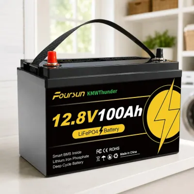 LiFePO4 12V 100Ah Акумулятор Foursun 1280Wh, 100A, з BMS платою